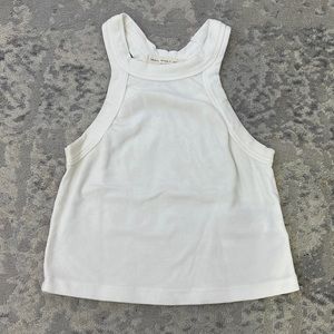 Truly Madly Deeply White Crop Top | Halter | Small